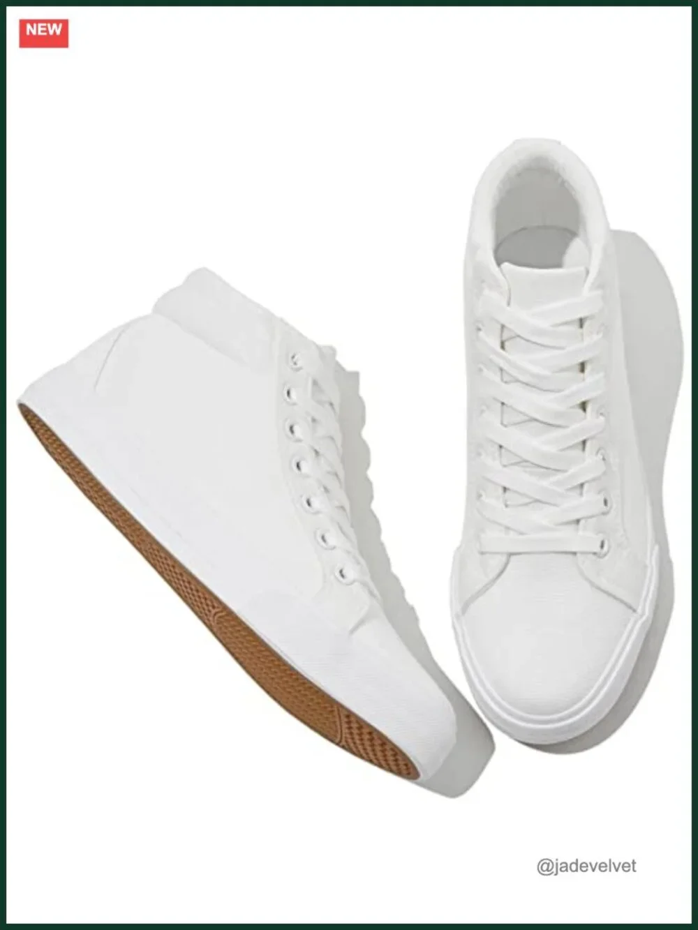 Canvas High Top Lace Up Sneakers - Breathable Casual Walking Shoes